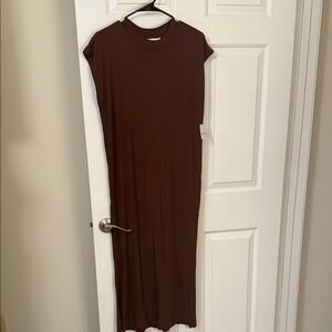 Free People Brown Midi Dress